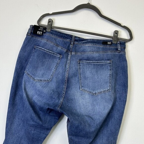 NEW Kut From The Kloth Kelsey Fab Ab Ankle Flare Jeans Womens Size 22W High Rise - Picture 9 of 11